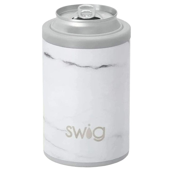 Swig Life Standard 12 oz Can + Bottle Cooler Marble NWT - Picture 1 of 2